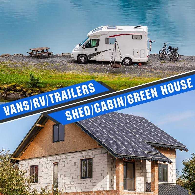 ECO-WORTHY 200 Watts 12 Volt/24 Volt Solar Panel Kit with High Efficiency Monocrystalline Solar Panel and 30A PWM Charge Controller for RV - Image 3