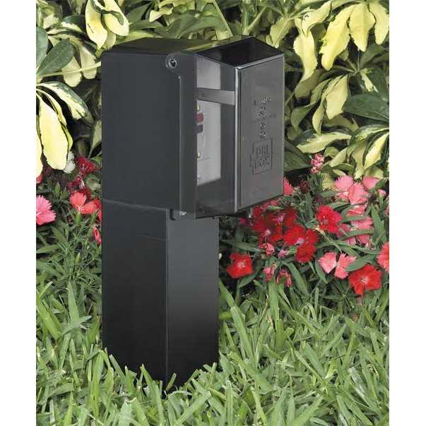 Arlington GPD19BR Gard-N-Post 19.5 Low Profile Enclosure with Built-in Cover - Image 4