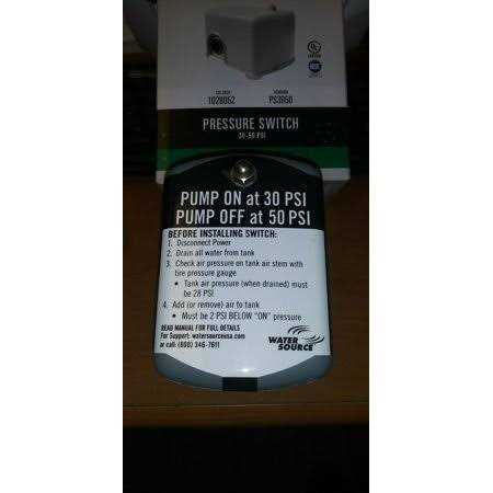 Water Source Well System Pressure Switch - Image 4