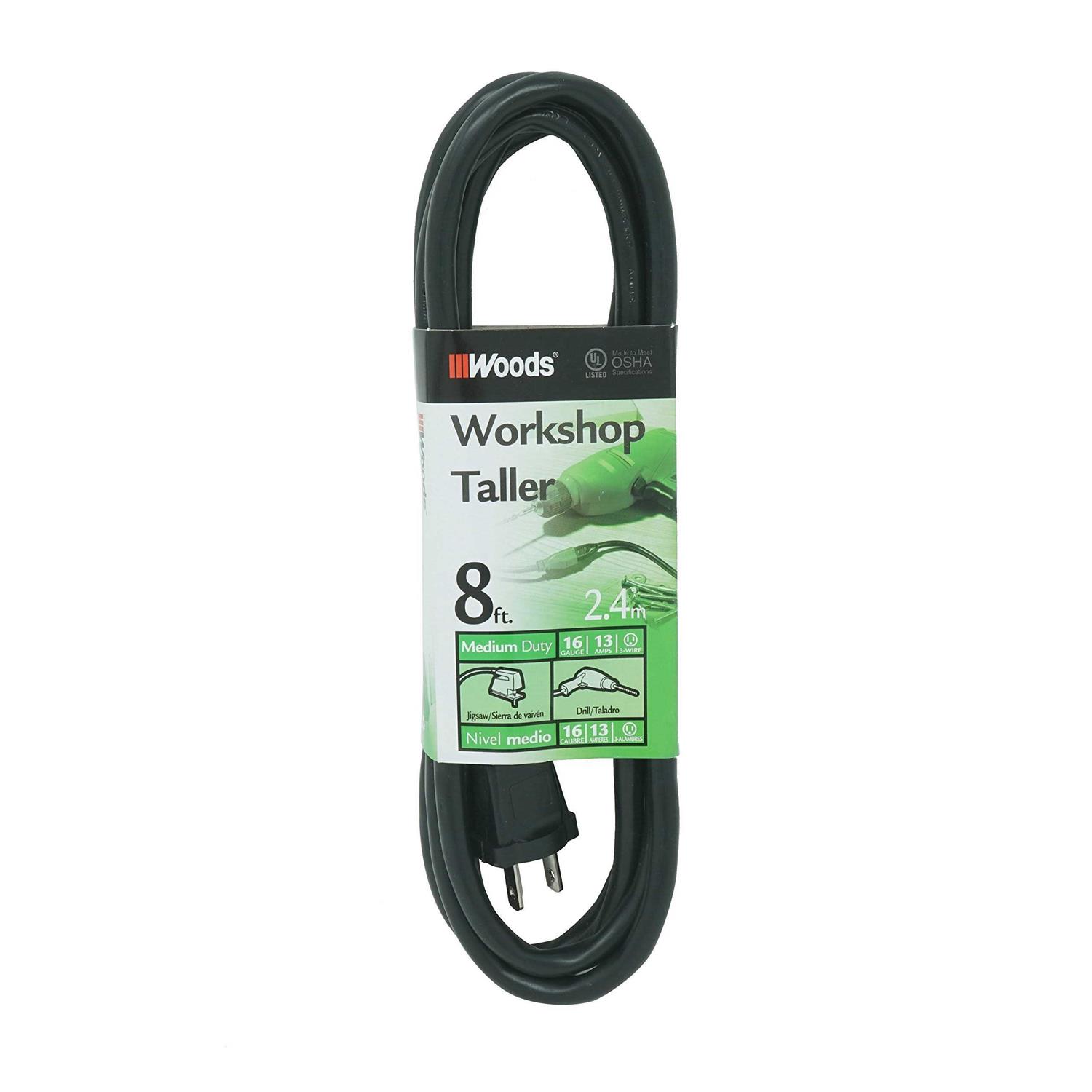 Woods Outdoor Extension Cord Black 0260 - Image 3