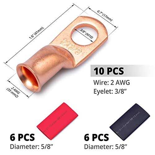 Wirefy Gauge Wire Lugs Copper Cable Lugs - Image 4