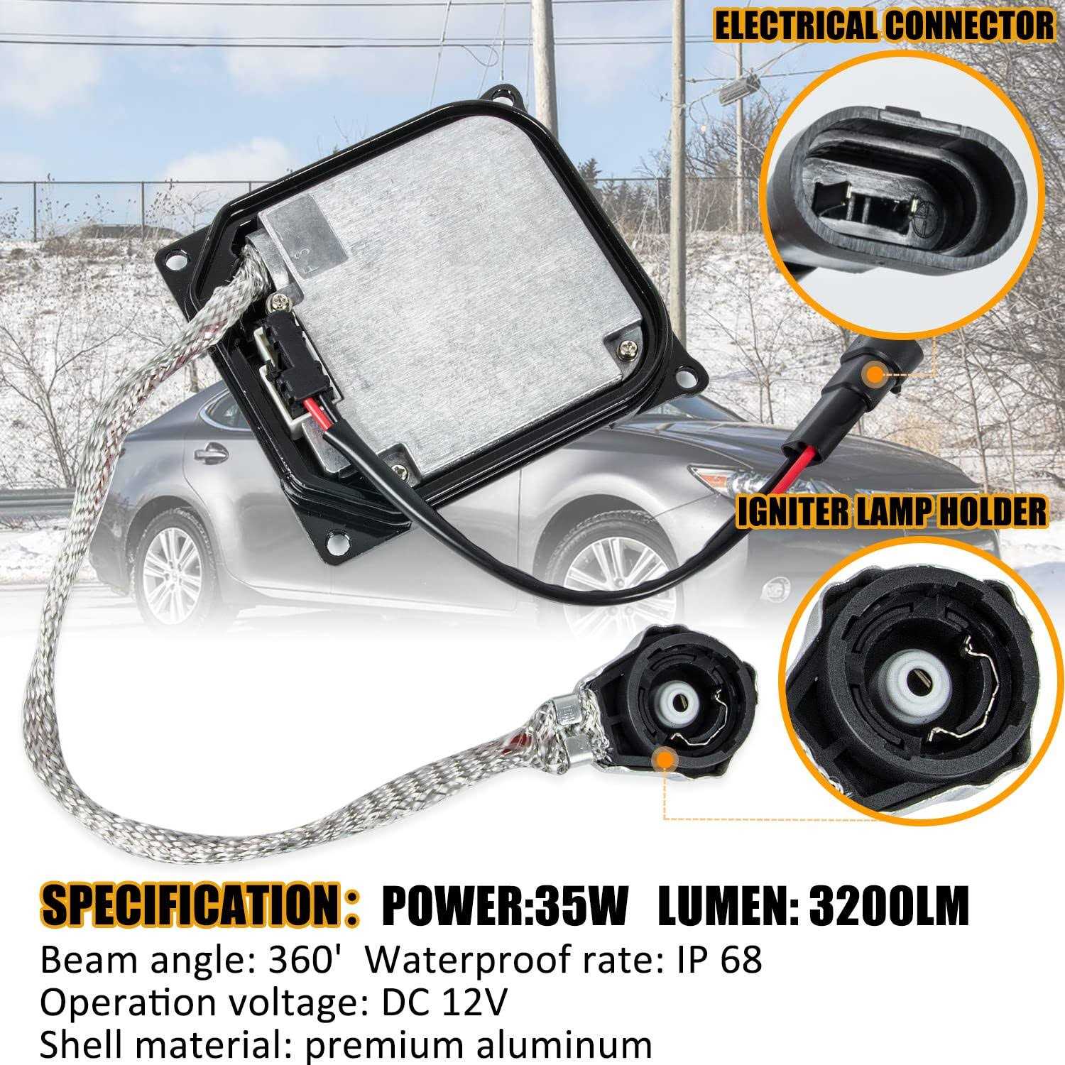 Wztepeng Es350 Xenon Hid Headlight Ballast Control Unit With Igniter D4s Bulb Module Compatible With Lexus Is250 - Image 5