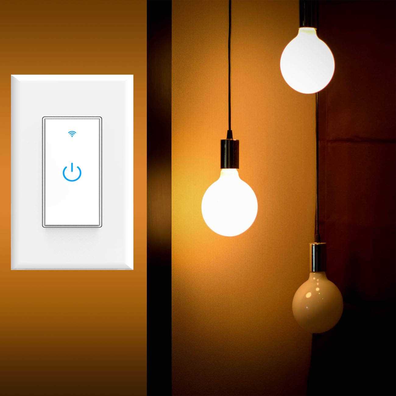 Lesim Smart Light Switch Wifi Switch Touch Wall Switch 1 Gang - Image 2