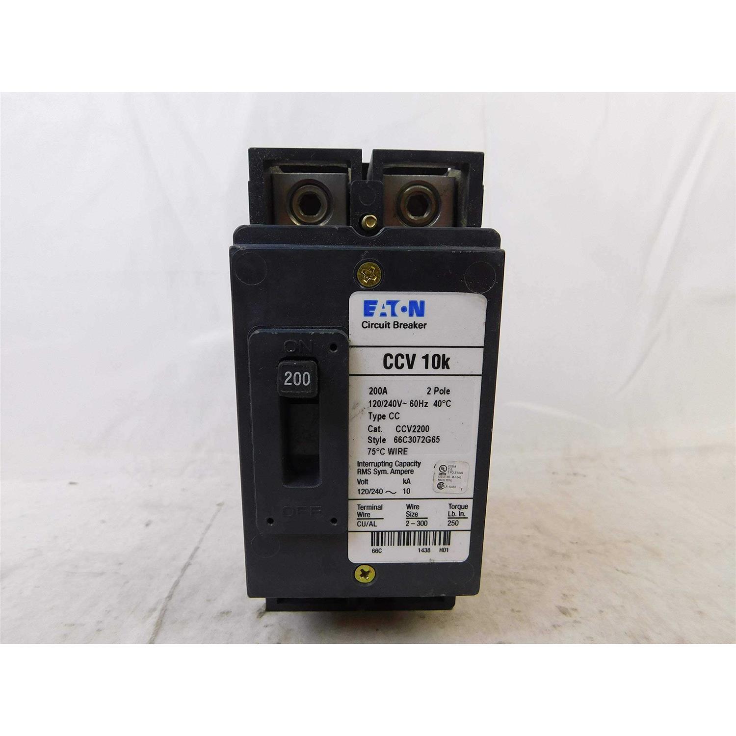 CCV2200 Eaton Main Circuit Breaker - Image 2