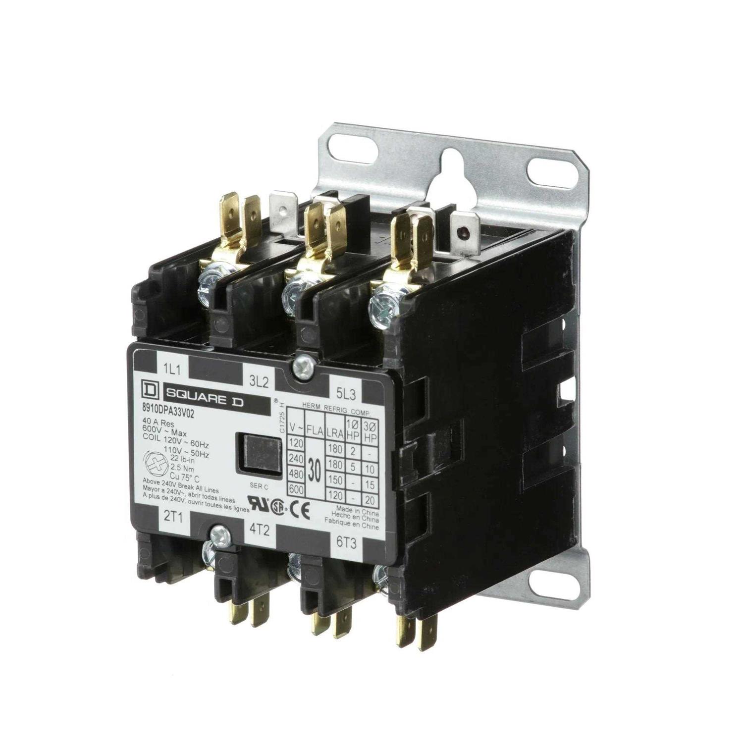 8910DPA33V02 Square D Definite Purpose Contactor - Image 4