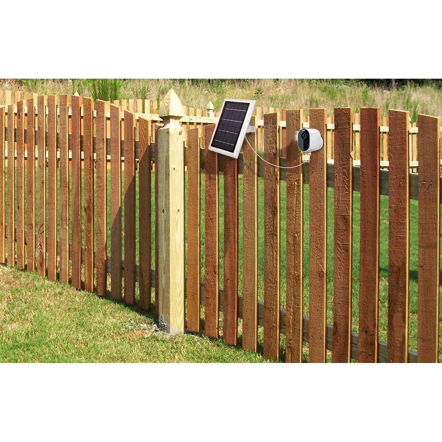 Wasserstein Solar Panel with 13.1ft/4m Cable Compatible with Arlo Essential Spotlight/XL Spotlight Camera - Image 3