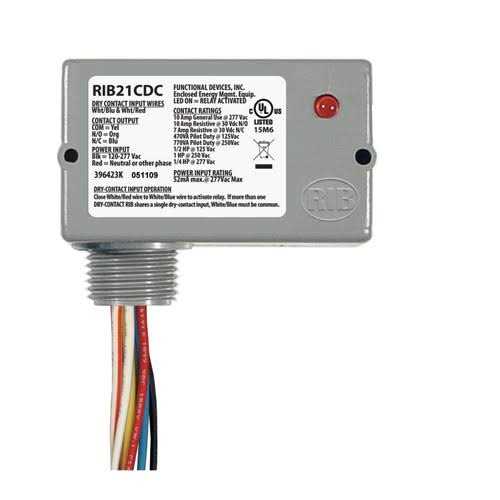 Functional Devices RIB01BDC Dry Contact Relay 20 Amp Spdt Class 2 Dry Contact Input - Image 4
