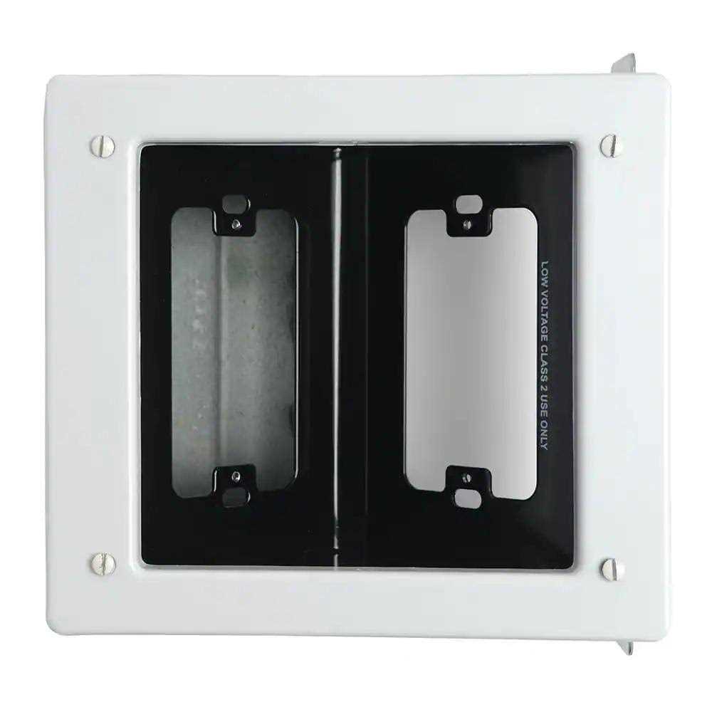 Pass & Seymour 2 Gang Recessed Steel Commercial TV Media Box TV2MW