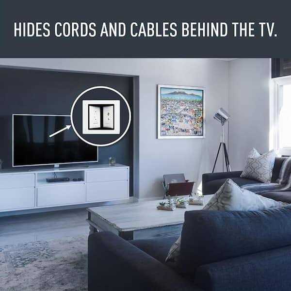 Pass & Seymour 2 Gang Recessed Steel Commercial TV Media Box TV2MW - Image 5