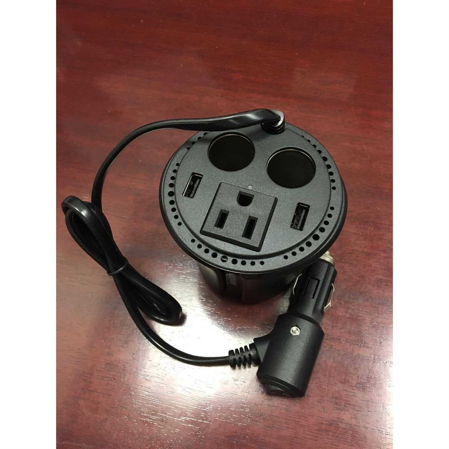 Superone 150W Car Power Inverter DC 12V to 110V 120V Car AC Adapter Inverter 5-in-1 - Image 3