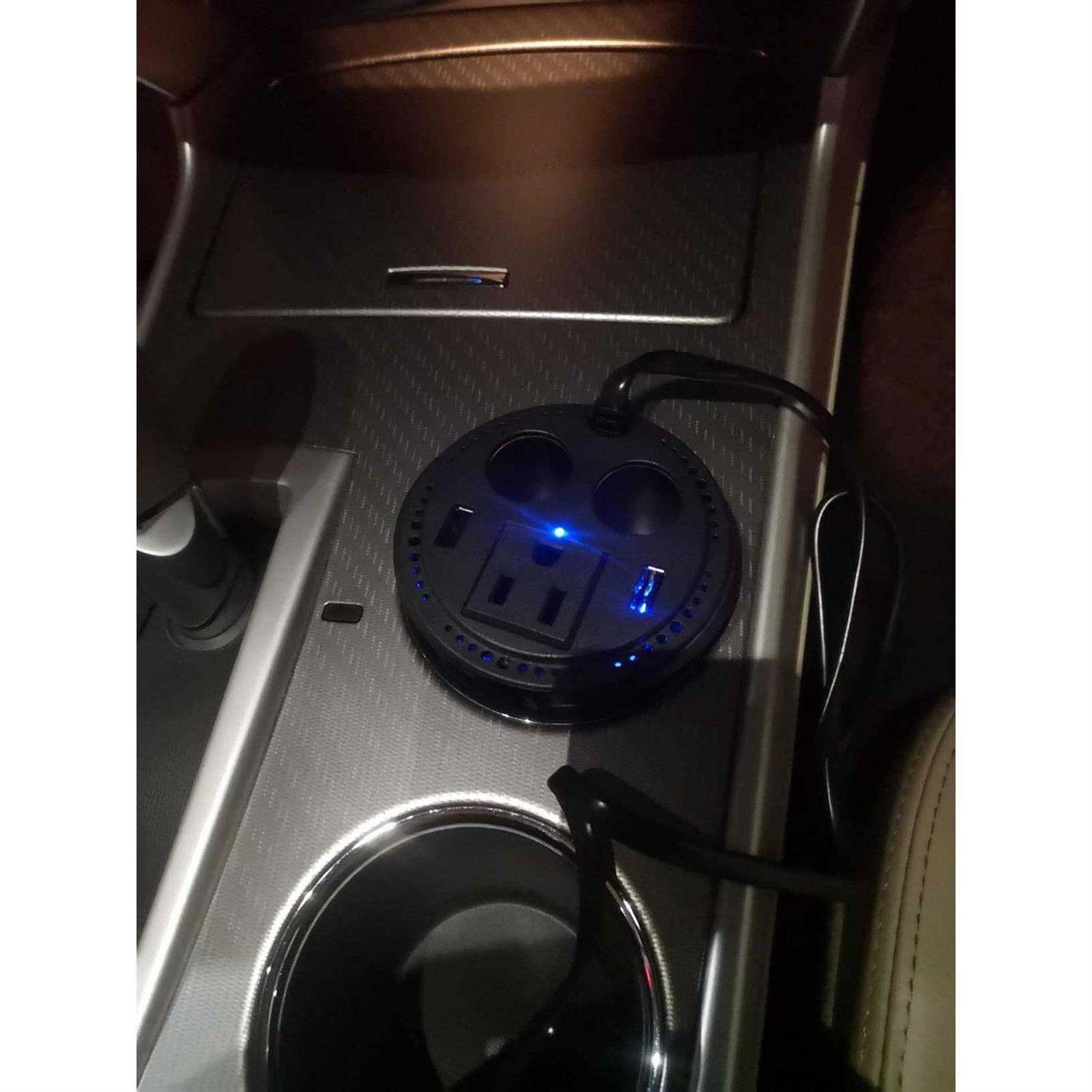 Superone 150W Car Power Inverter DC 12V to 110V 120V Car AC Adapter Inverter 5-in-1 - Image 4