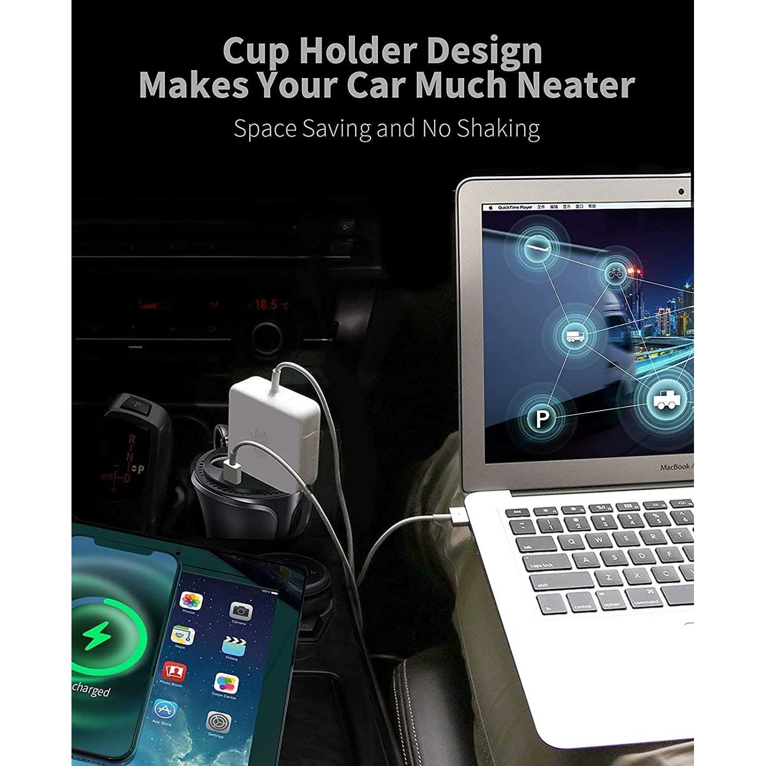 Superone 150W Car Power Inverter DC 12V to 110V 120V Car AC Adapter Inverter 5-in-1 - Image 5