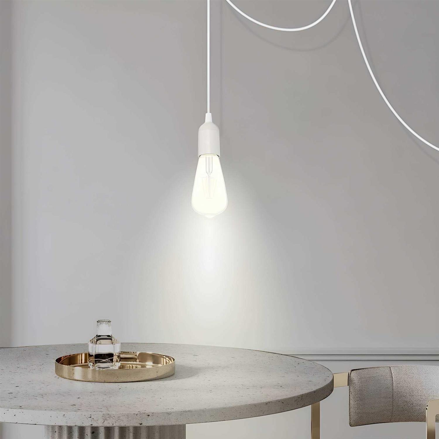 Abi E26 Light Bulb Socket to 2-Prong US AC Power Cord Adapter with On/Off Switch - Image 3