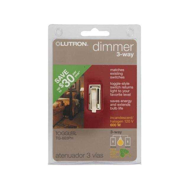 Lutron Electronics TG 603PH LA 3 Way Toggler Dimmer TG-603PH-LA - Image 2