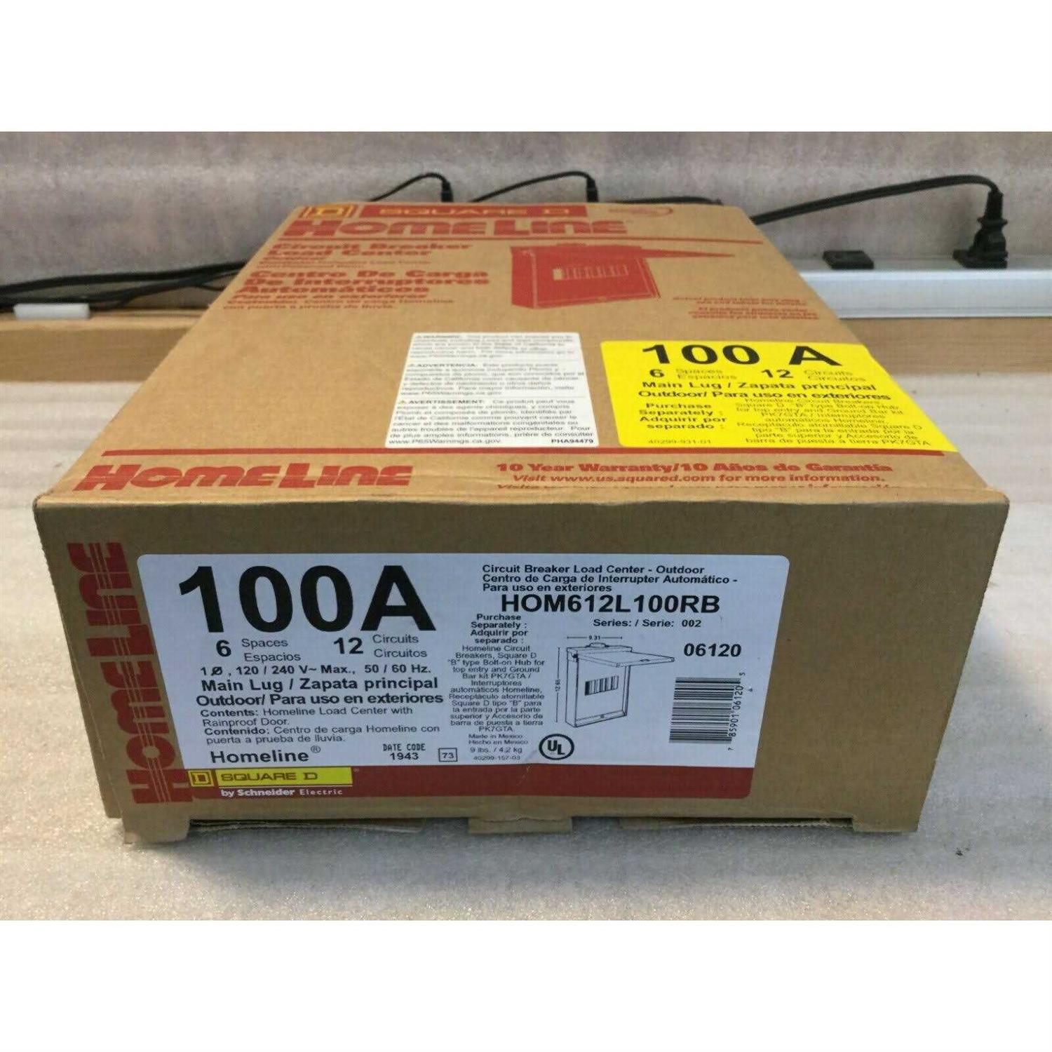 Square D HOM612L100RB Load Center - Image 3