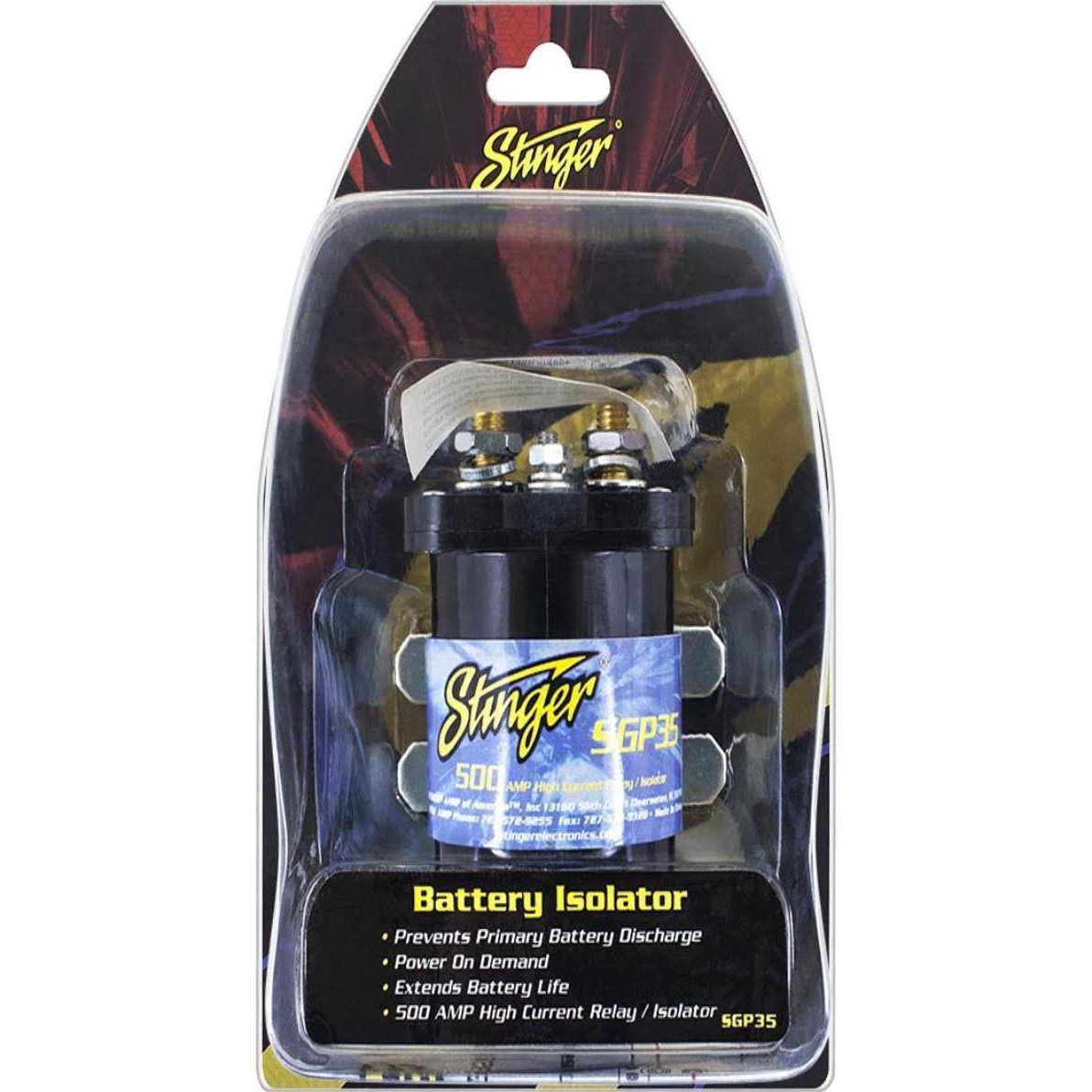 Stinger SGP35 500 Amp Battery Isolator Relay - Image 4