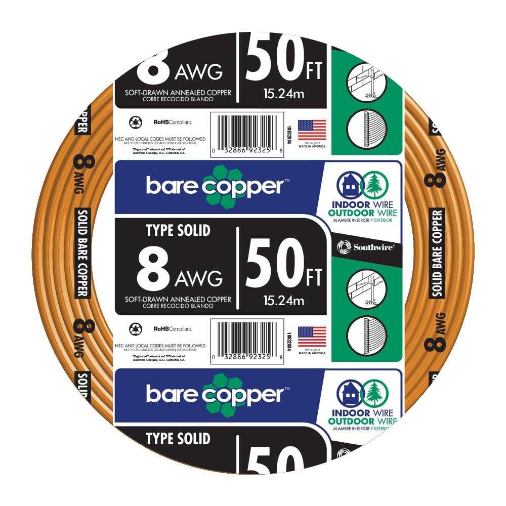 Southwire 50-ft 8-Gauge Solid Soft Drawn Copper Bare Wire - Image 3