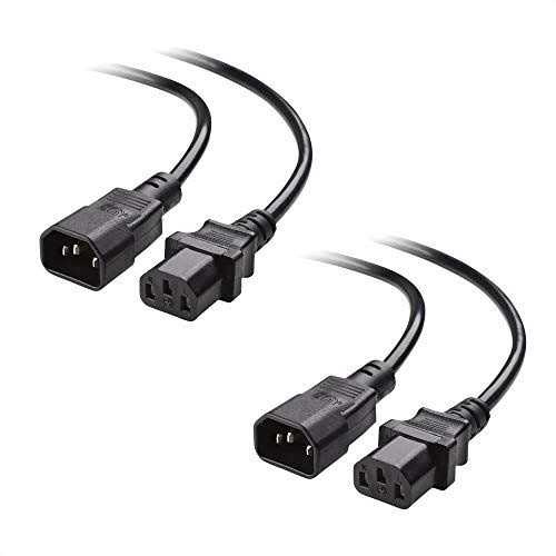 Cable Matters 2-Pack Computer to PDU Power Extension Cord - Image 3