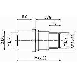 Murrelektronik Circular connector mounting 7000-42111-0000000 - Image 2