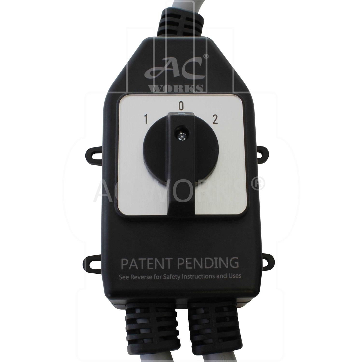 AC Works EVY1030SW-036 Safety Switch Y-Cable 30A 3-Prong Dryer Plug to - Image 4