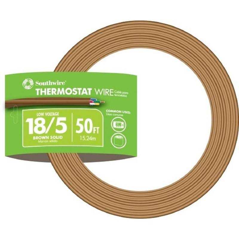 Southwire 50 Ft. 18/5 Solid Copper Thermostat Wire