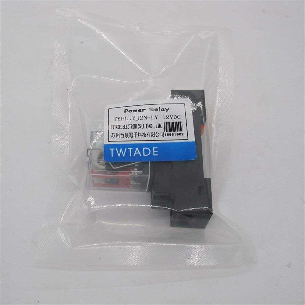 TWTADE/AC 10A Coil Electromagnetic Power Relay 8 Pins 2DPT Indicator Light and Socket Base -YJ2N-LY - Image 5