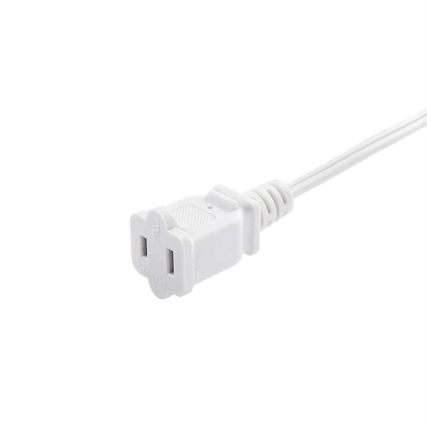 5ft Power Cable 2 Prong AC Outlet Polarized Extension Cord - Image 5