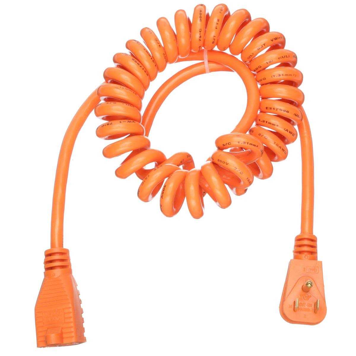 FirstPower Power First 10 ft. Coiled extension Cord 16/3 3AY48 - Image 2