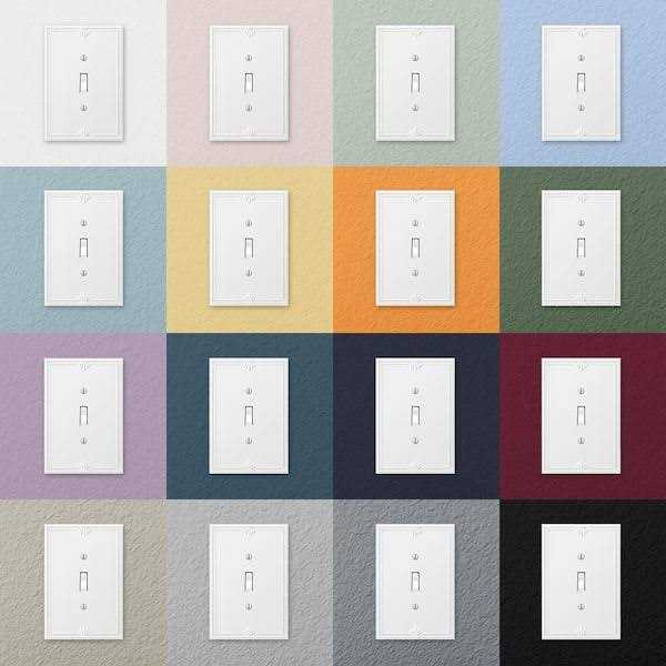 Amerelle 38TW Richmond White Oversized Plastic - 1 Toggle Wallplate - Image 5