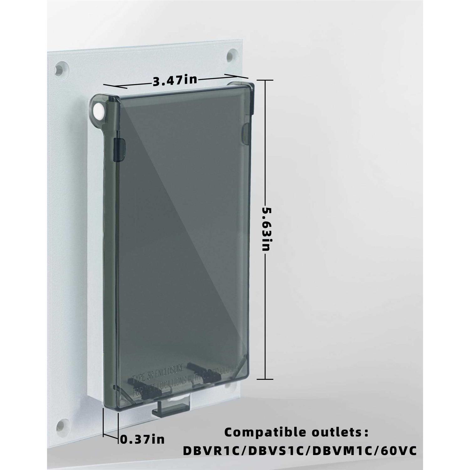 Magaliyo Electrical Box Replacement Cover DBVC-1 Extra Duty Replacement for All-Weather Use - Image 3