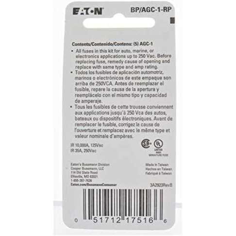 Bussmann BP/AGC-1-RP - Image 5