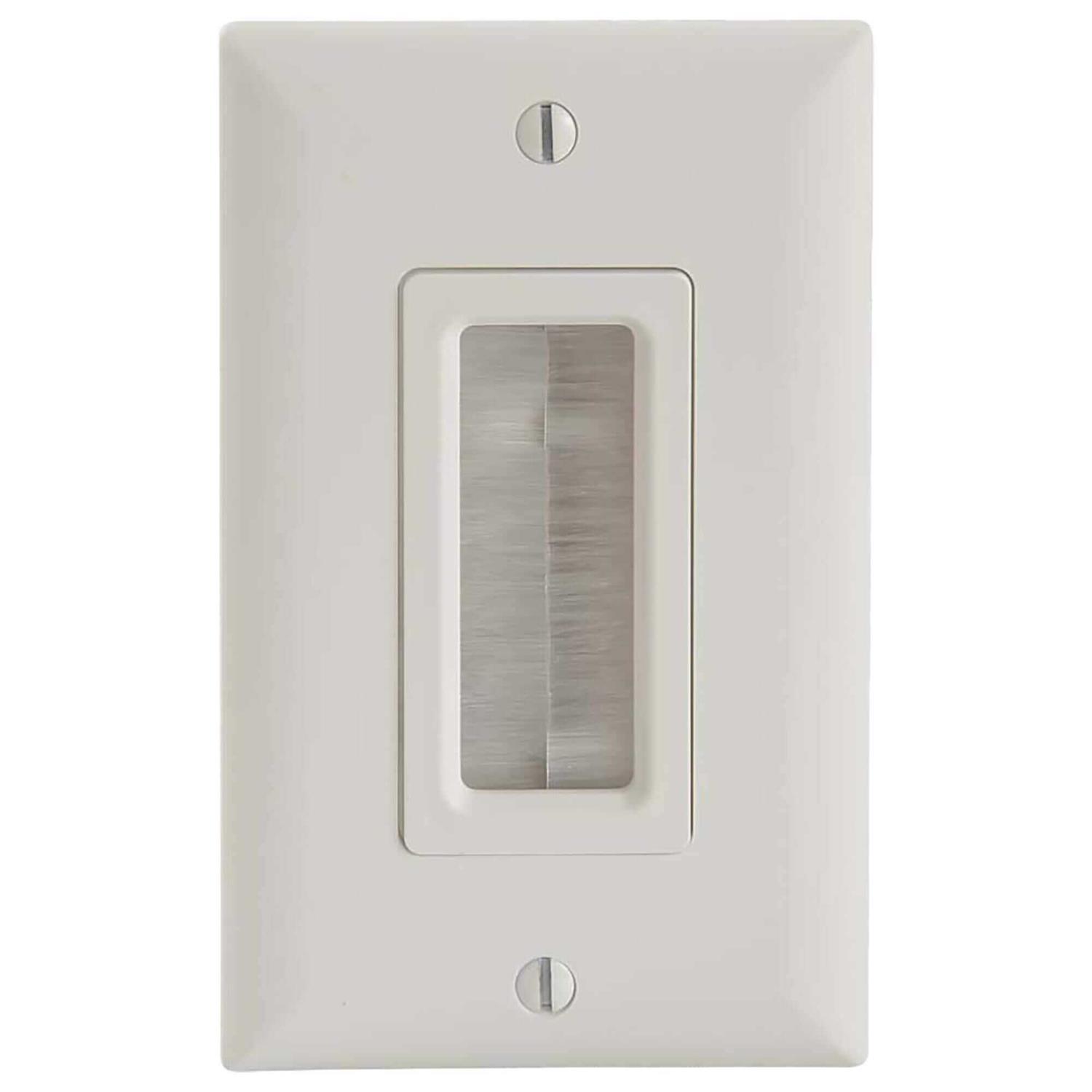 Sanus Cable Management Brush Wall Plate SA-IWCM1-W1