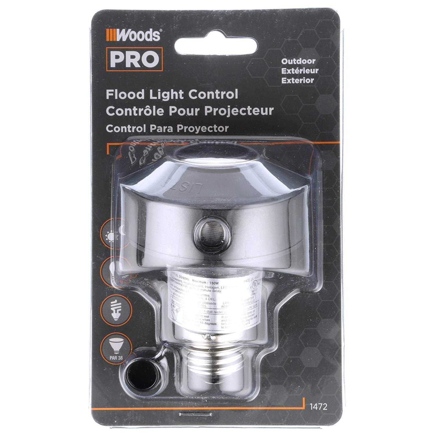 Woods 1472WD Outdoor Floodlight Control Socket With Light Sensor Photocell - Image 5