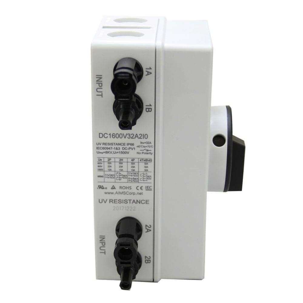 Aims Power Solar PV DC Quick Disconnect Switch DC1600V32A2IO - Image 4