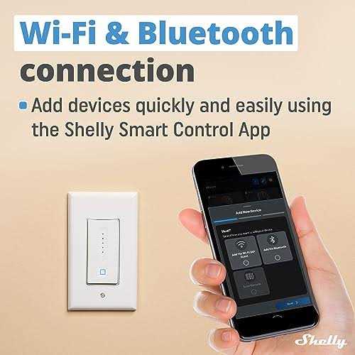 Shelly Plus Wall Dimmer, WiFi and Bluetooth Smart Wall Dimmer Relay - Image 4