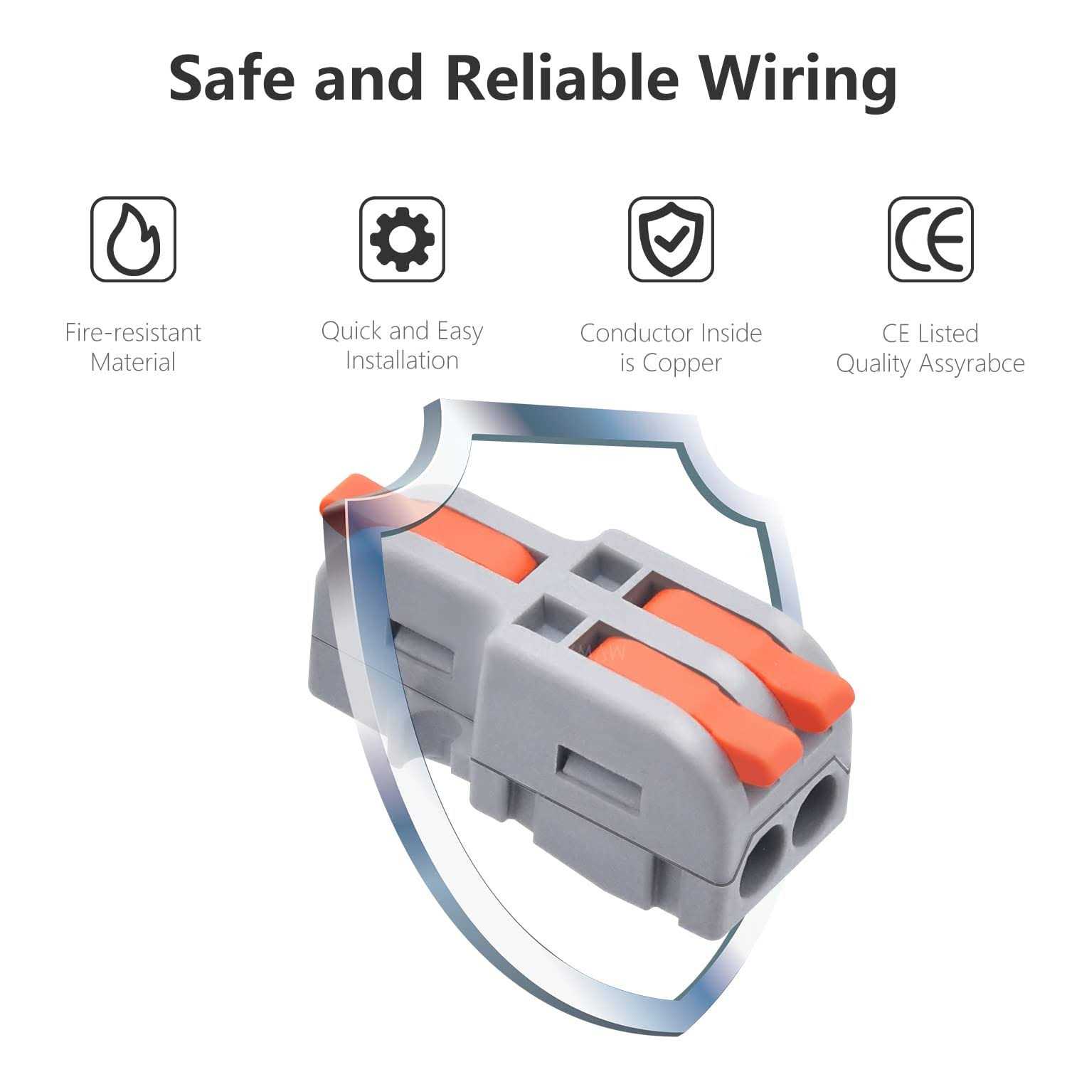 XALXMAW 20Pcs Lever Wire Connectors 1 in 2 Out DIY Mini Splicing Compact Splitter Docking Terminal Block Electrical Connectors - Image 3