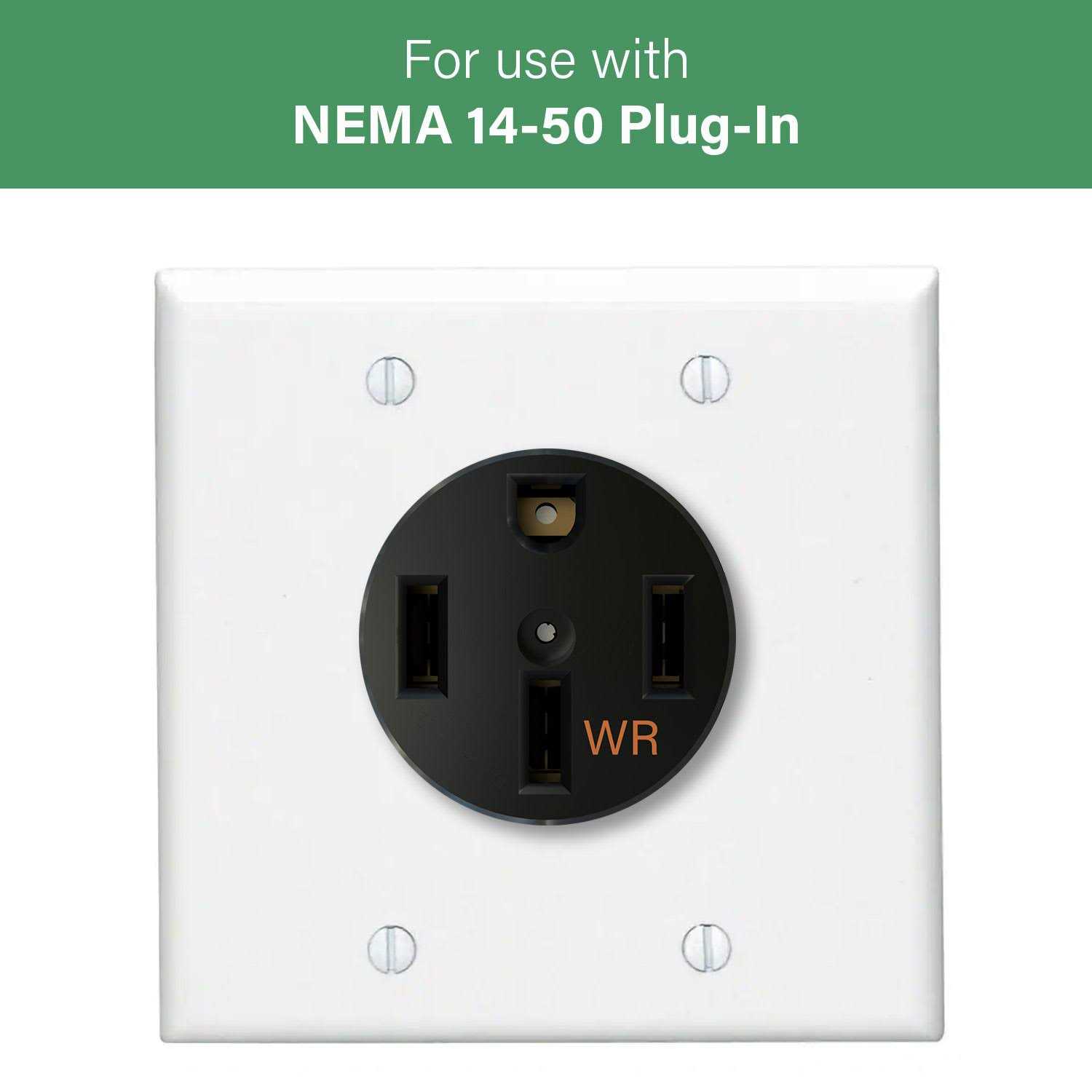 Legrand 3894WR Pass & Seymore 50 Ampere Weather Resistant RV/EV Electrical Outlet - Black - Image 4