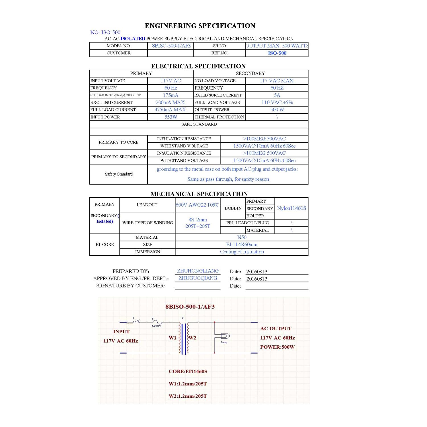 500VA Isolation Transformer - Image 4