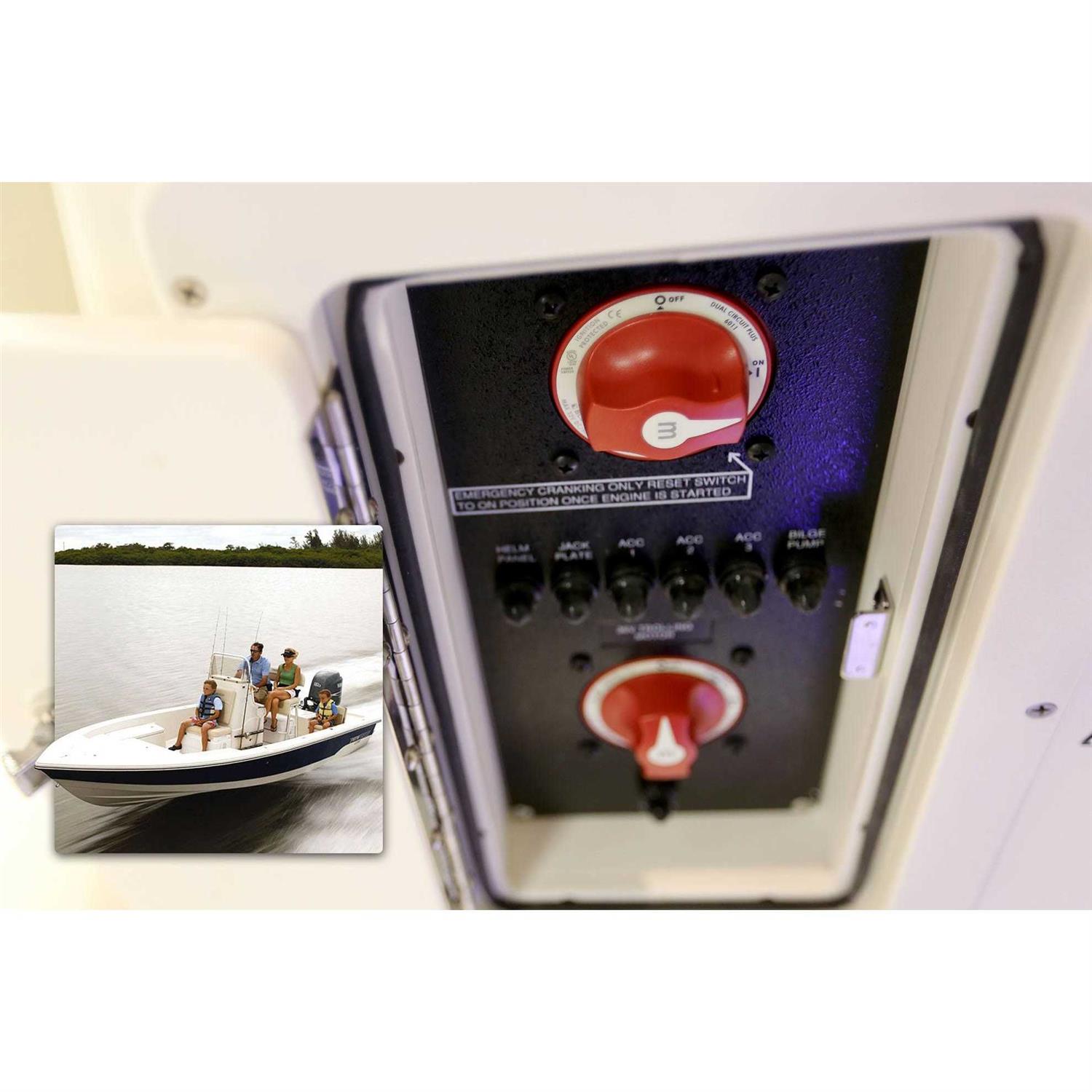 Blue Sea 6011 m-Series Battery Switch Dual Circuit Plus - Image 3