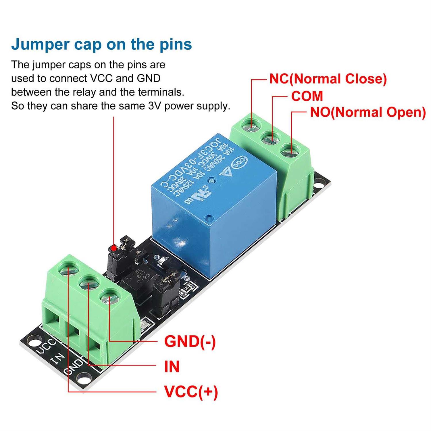 6PCS 1 Channel DC 3V Relay High Level Driver Module Optocoupler Relay Module Isolated Drive Control Board - Image 4