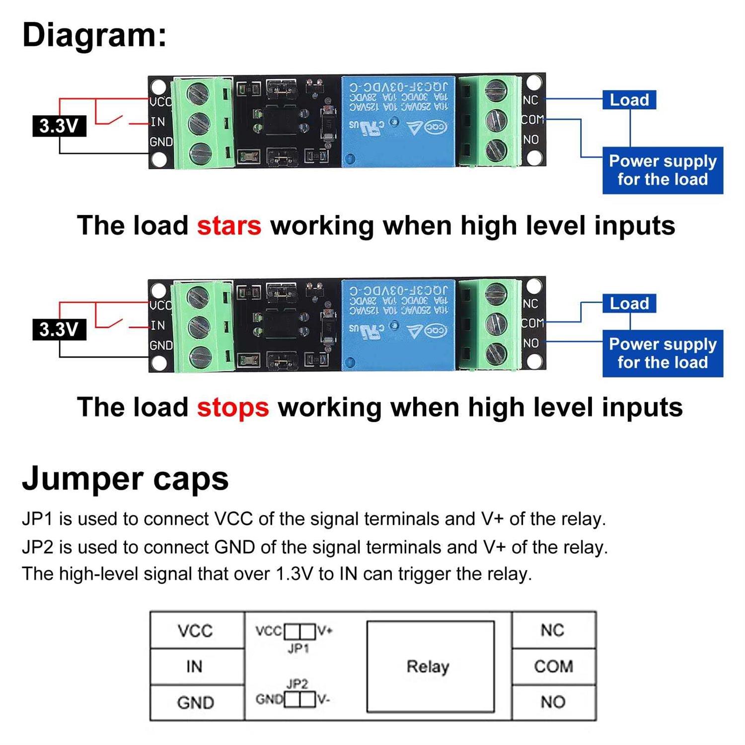 6PCS 1 Channel DC 3V Relay High Level Driver Module Optocoupler Relay Module Isolated Drive Control Board - Image 5