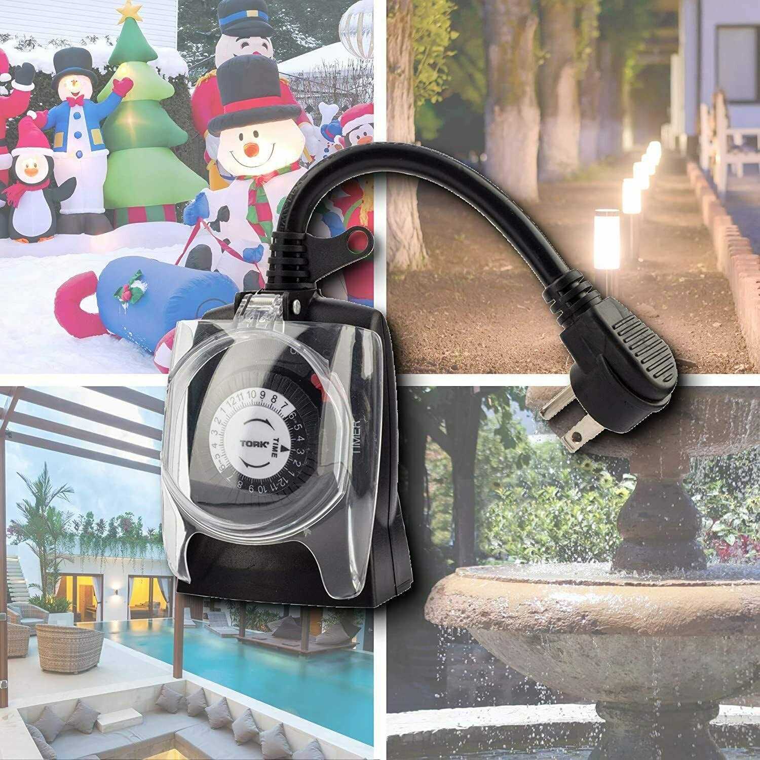 Tork 602B Mechanical Outdoor Plug-In Timer - Image 4