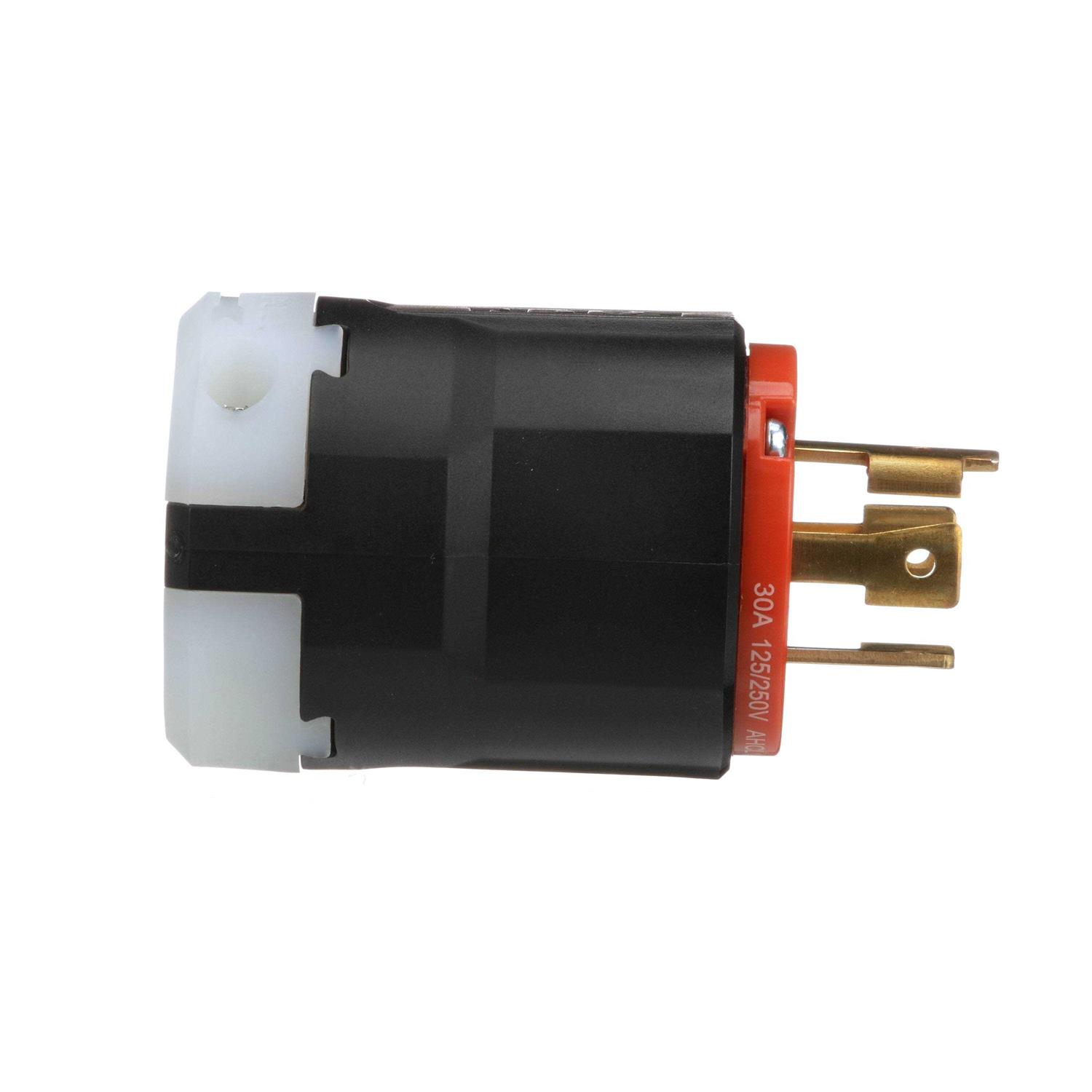 Eaton Arrow Hart 30-Amp 125/250-Volt NEMA L14-30p 4-wire Grounding Industrial Locking Plug AHCL1430P-BX-LW - Image 5