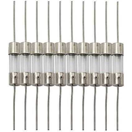 Tegg 10pcs 5x20mm Glass Cartridge Axial Lead Fuse Resistor Insurance Tube Fusible Cutout with Lead Wire - Image 4