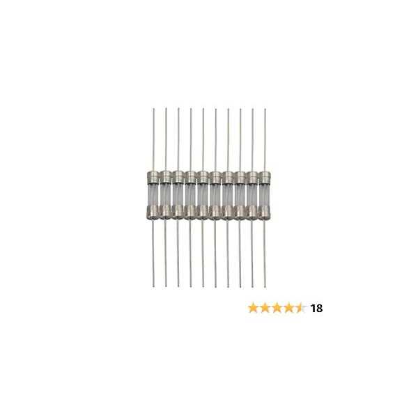 Tegg 10pcs 5x20mm Glass Cartridge Axial Lead Fuse Resistor Insurance Tube Fusible Cutout with Lead Wire - Image 5
