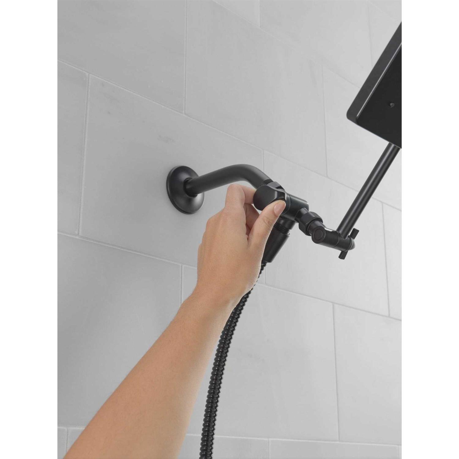 Delta Universal Showering Components 10 inch Raincan Shower Head & Hand Held Combo with Adjustable Extension Arm - Image 3