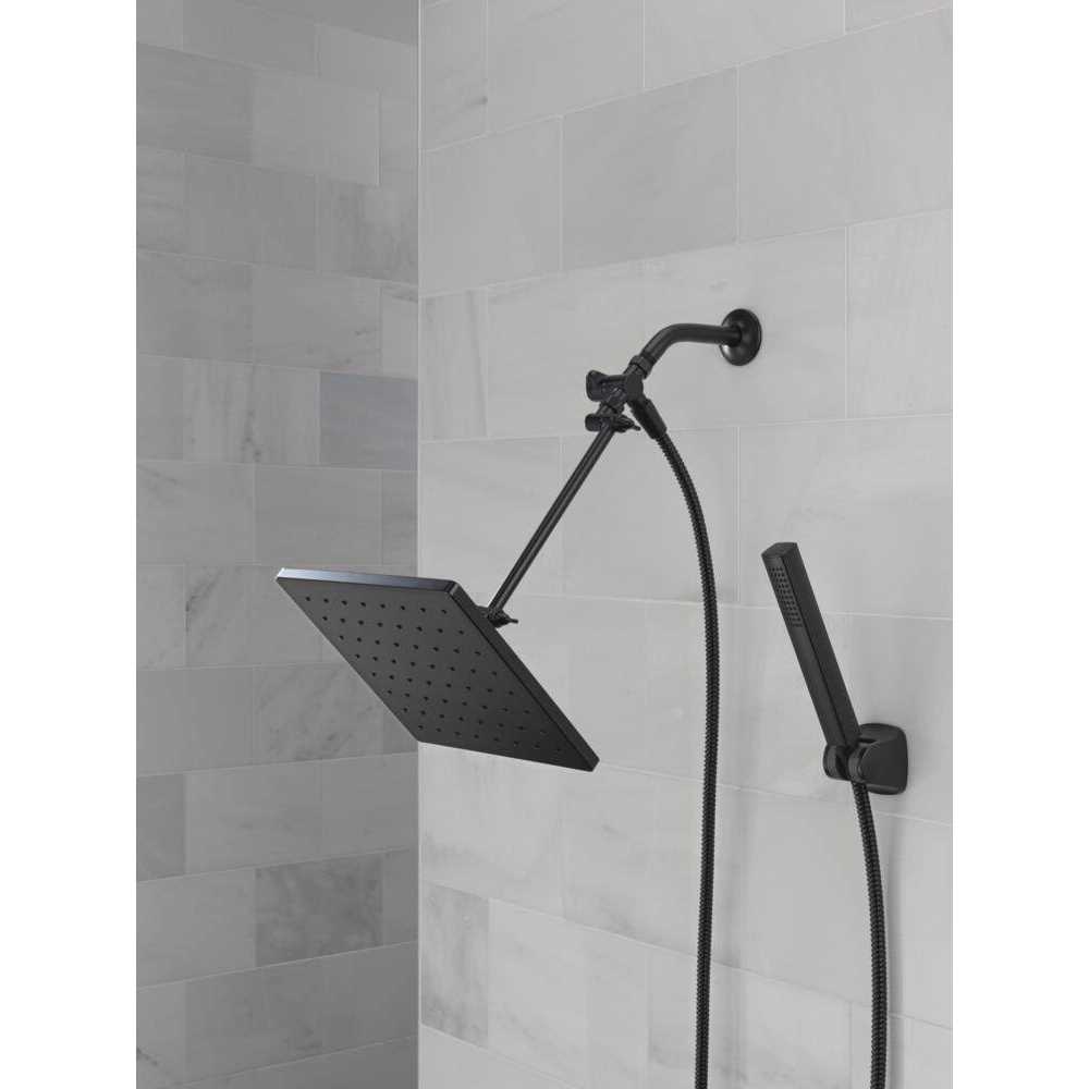 Delta Universal Showering Components 10 inch Raincan Shower Head & Hand Held Combo with Adjustable Extension Arm - Image 4