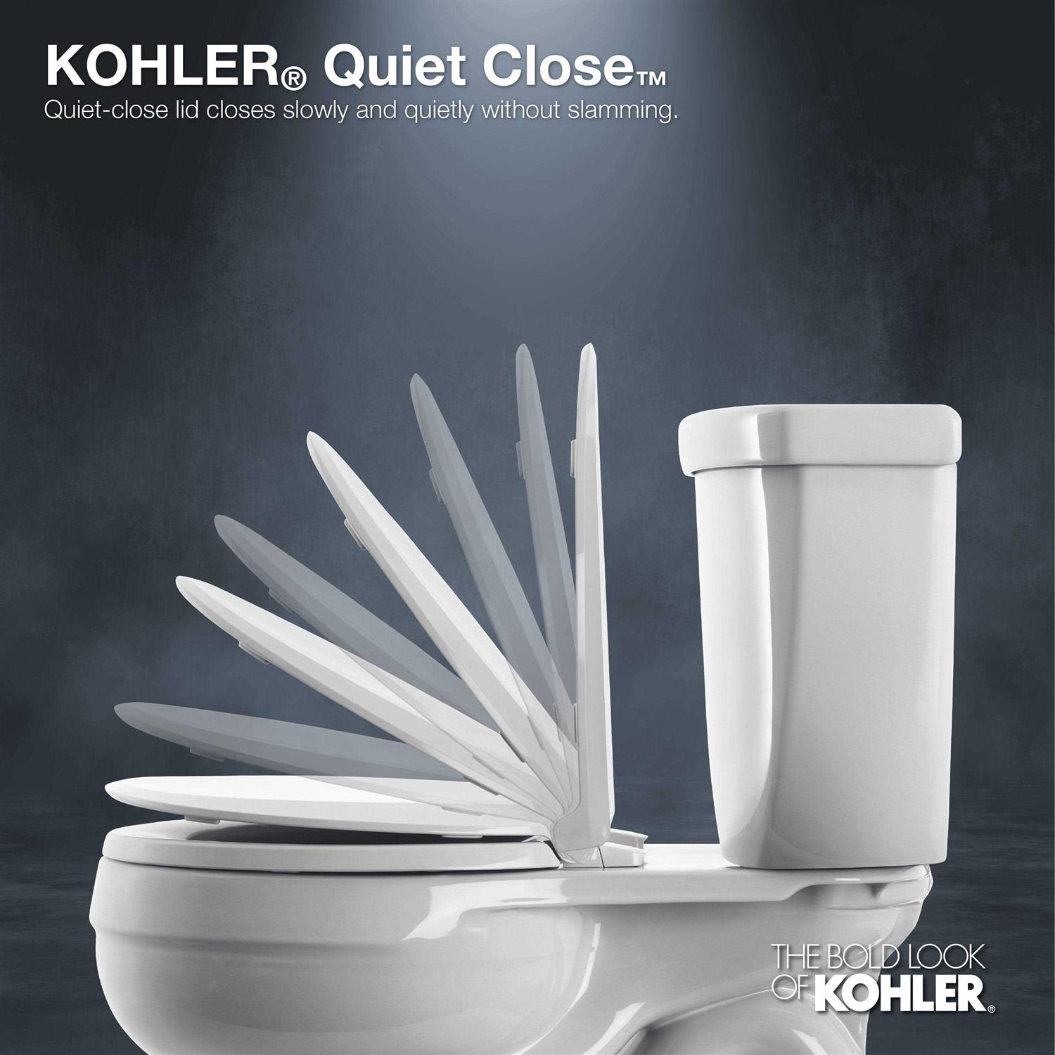 Kohler Brevia Quiet-Close Elongated Toilet Seat - Image 5