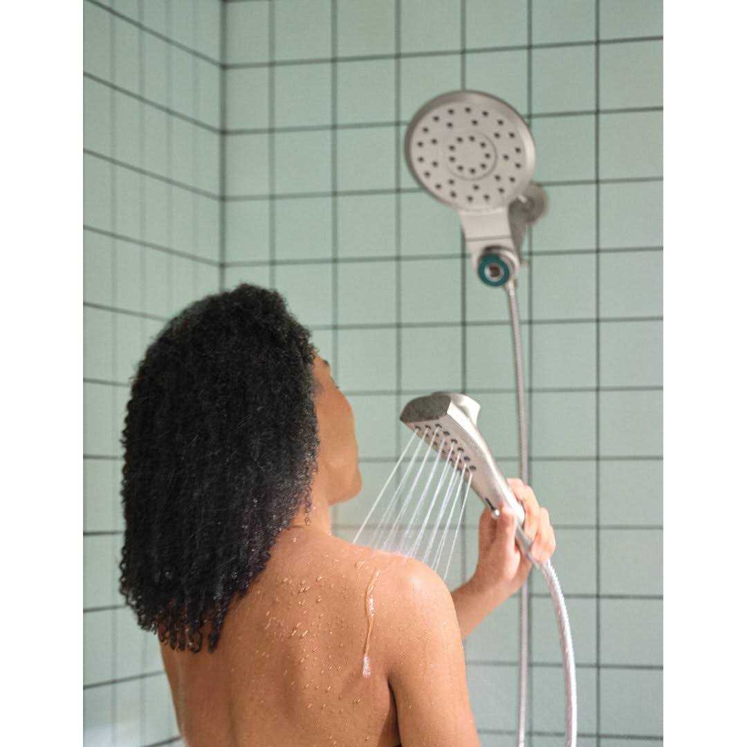 Moen 220C2 Eight-Function Rainshower + Handheld Shower Head, Chrome - Image 4