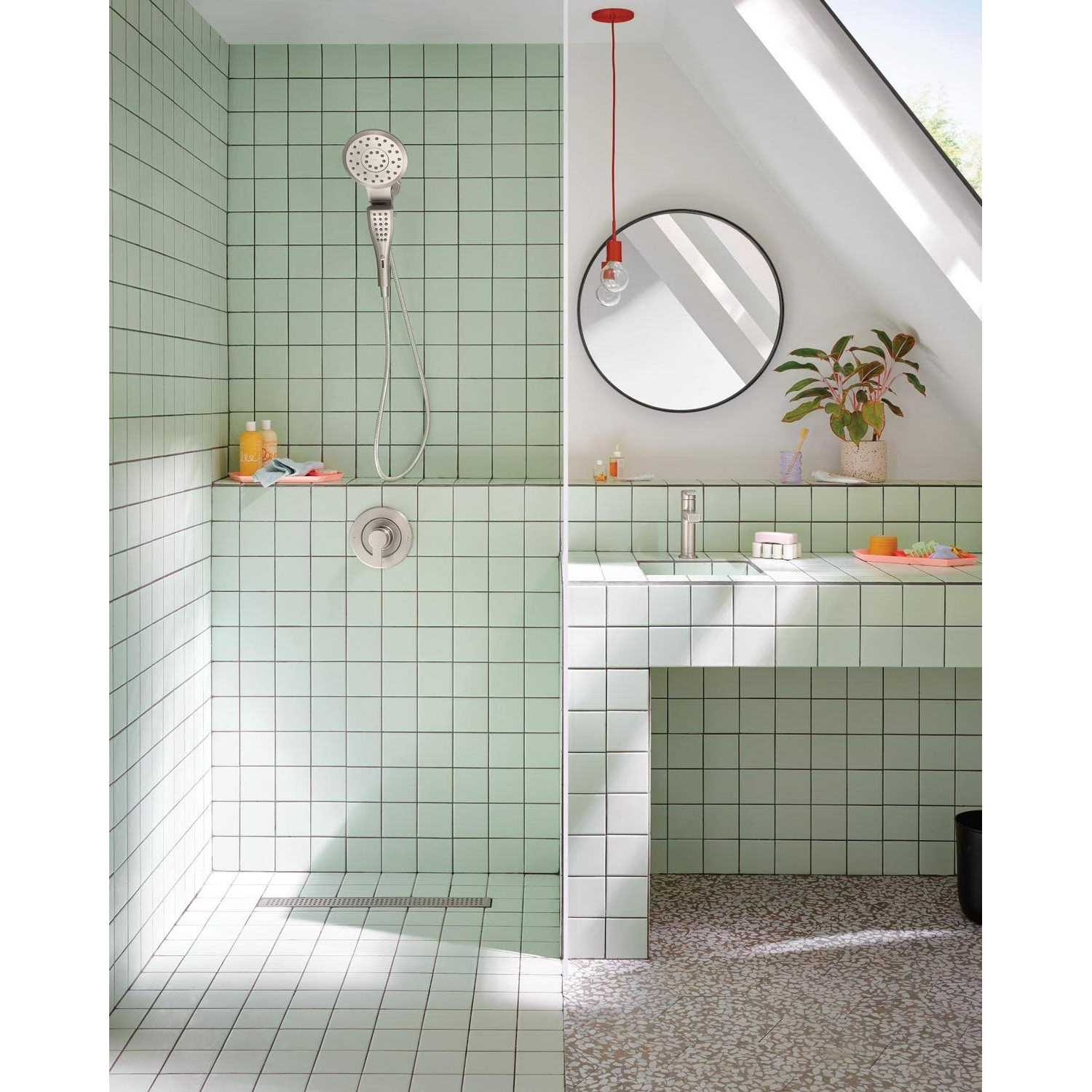 Moen 220C2 Eight-Function Rainshower + Handheld Shower Head, Chrome - Image 5